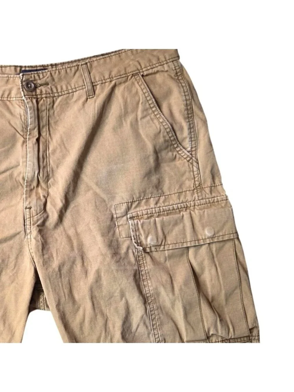 Levi's Khaki Tan Six Pocket Casual Outdoor Cotton Cargo Shorts Men's Size 36